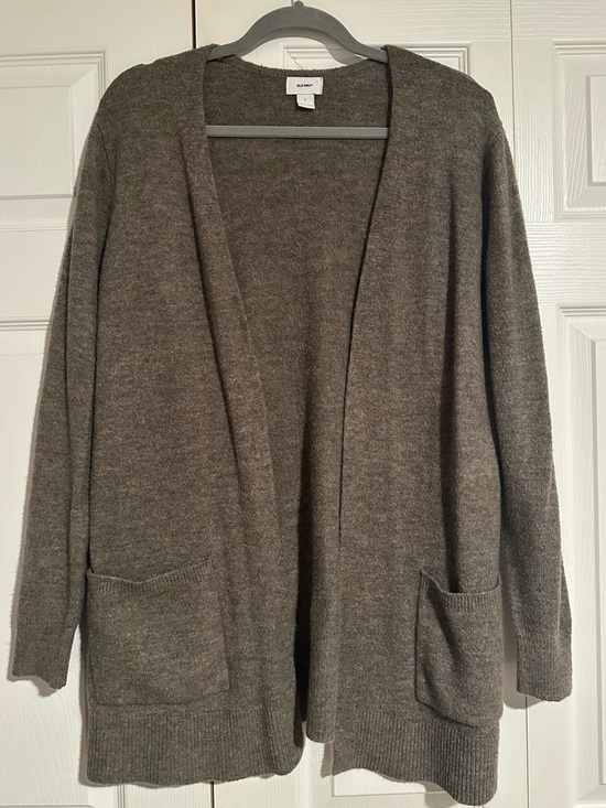 Old Navy Sweaters - Old Navy Open-Front Brownish Gray Cardigan with Pockets